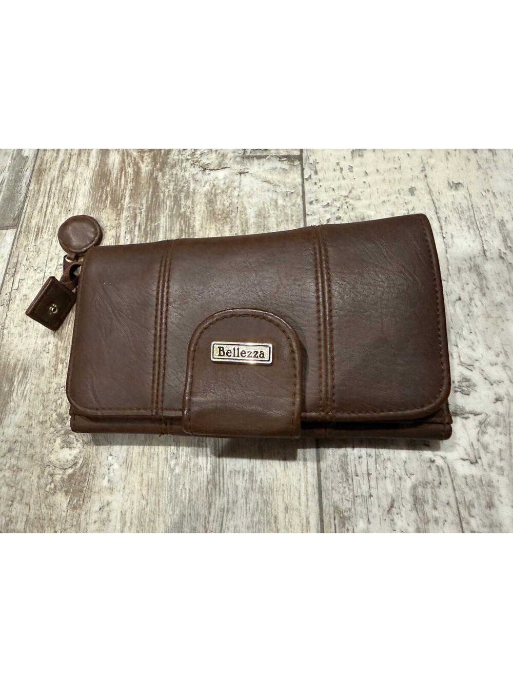 Bellezza Brown Organizer Wallet Clutch Zip Around